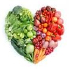 Heart shape of vegetables